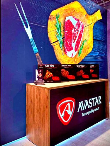 Custom Avastar stand for exhibitions
