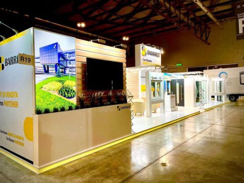 HtDesign custom stands Barrier client