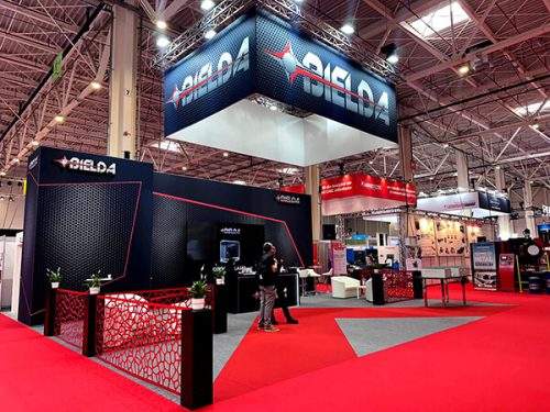 Exhibition stand setup HtDesign client Bielda