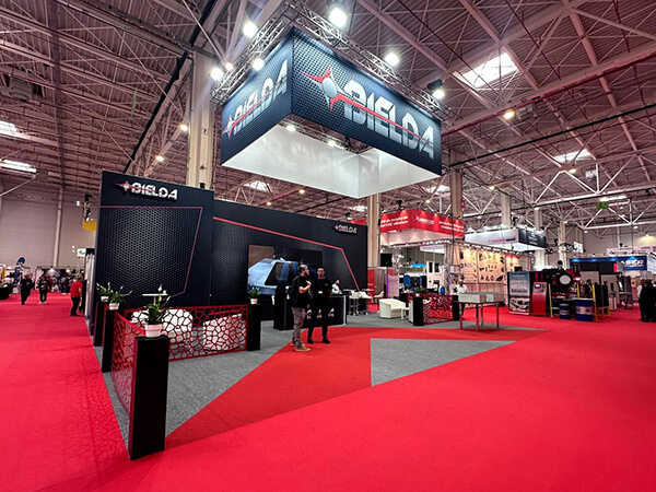 Exhibition stand setup