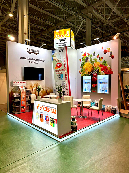 Exhibition stand setups HtDesign client Cemrom