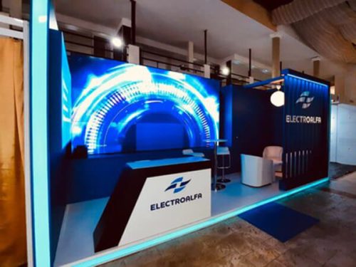 Electroalfa custom stands by HtDesign