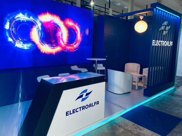 HtDesign custom stands Electroalfa client