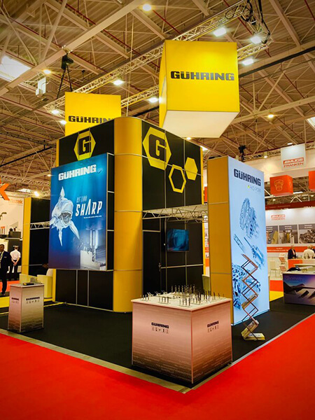 Custom stand Guhring for events and exhibitions