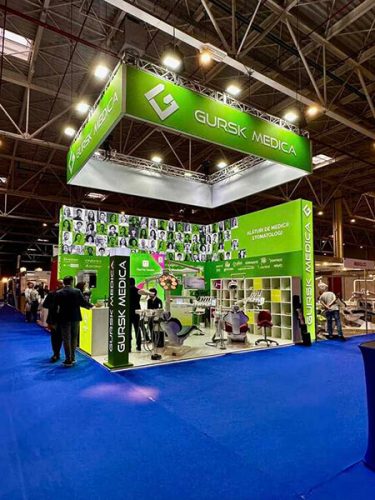 HtDesign exhibition stands Gursk Medica client