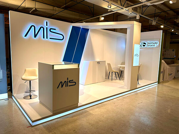 Custom stand Mis Dentsply Sirona for events and exhibitions