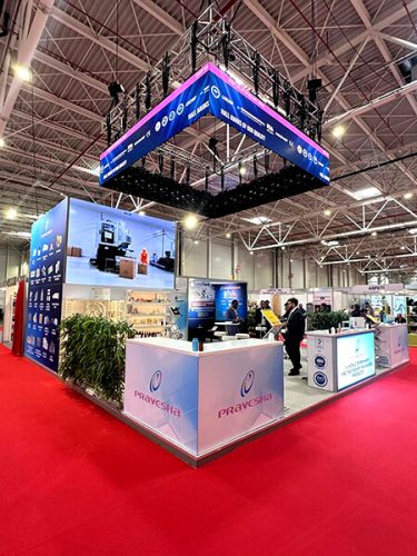 Custom stand Pravesha for events and exhibitions