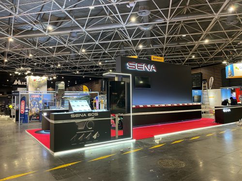 Sena Technologies exhibition stand at S2R Lyon, built by HT Design – photo 5