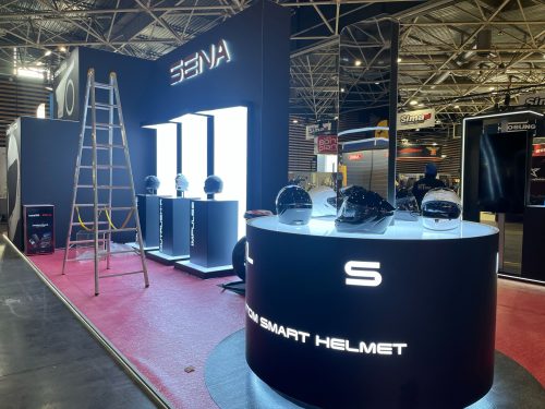 Sena Technologies exhibition stand at S2R Lyon, built by HT Design – photo 4