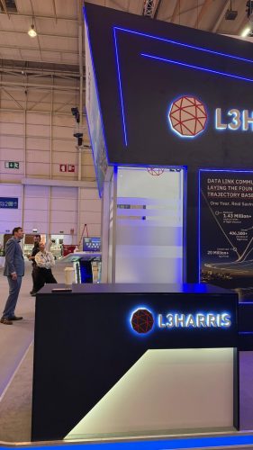 L3Harris exhibition stand at Airspace World 2025 in Lisbon, built by HT Design – photo 5