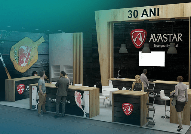 custom exhibition stand avastar
