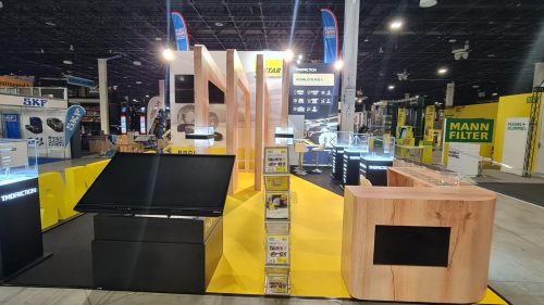 Textar exhibition stand at UNIX Budapest, built by HT Design – photo 4